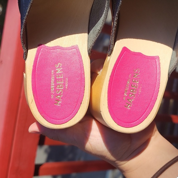 Swedish Hasbeens preppy slip clogs size 36 - Picture 5 of 9